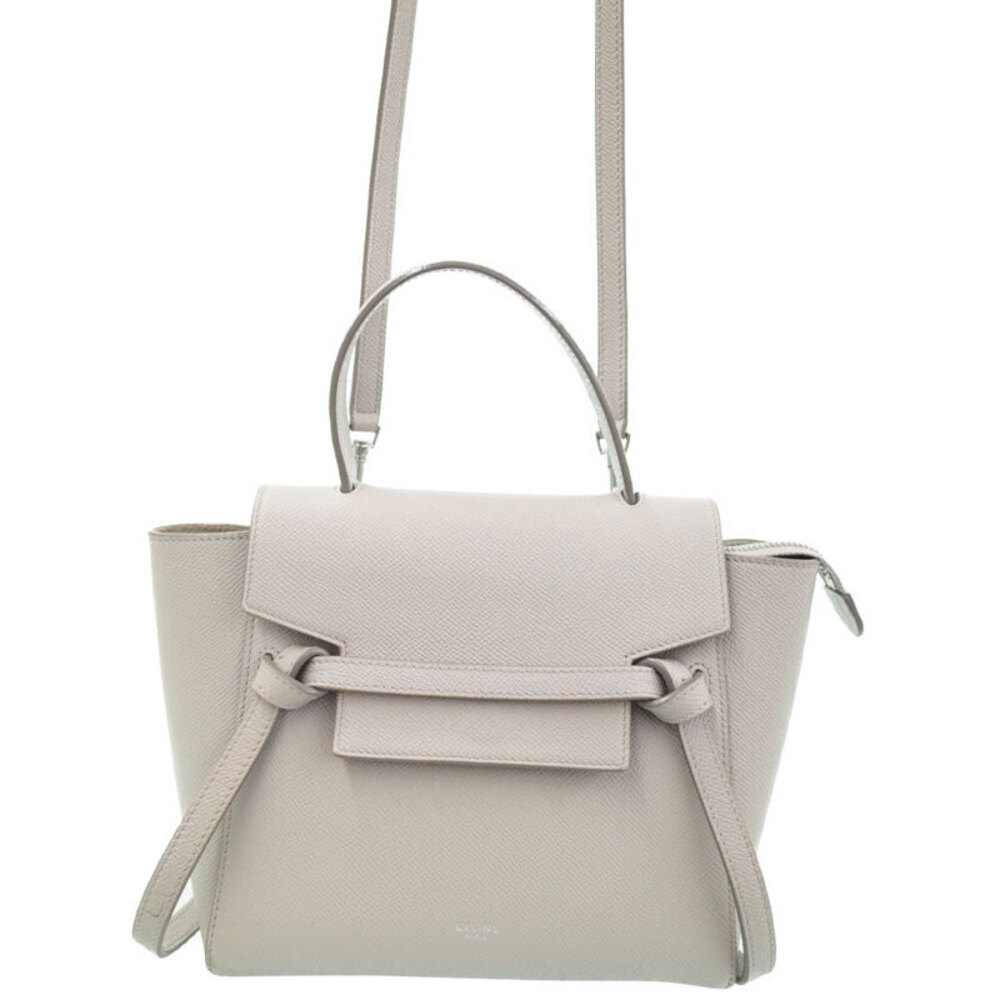 Celine Belt Bag 2way Crossbody Calfskin Leather White